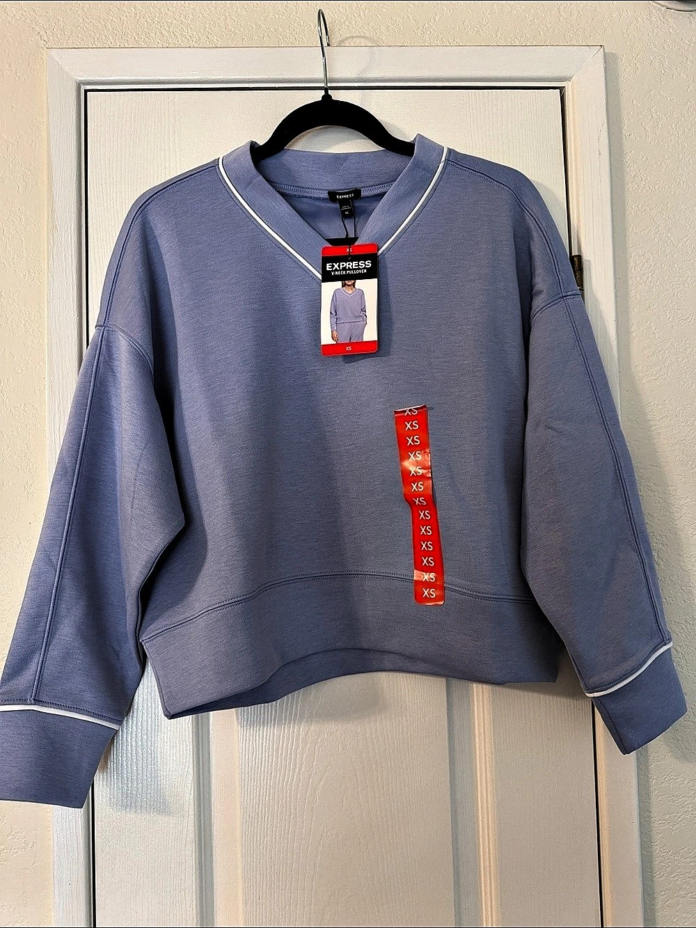 NWT Express V-Neck Pullover in Purple XS